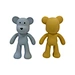 bear shaped natural latex teether toy